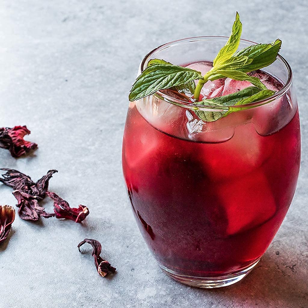 2Lb Dried Hibiscus Flowers Bulk Perfect For Tea And Mexican Agua Fresca, Flor De Jamaica, Whole Flowers And Petals By 1400S Spic