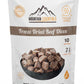 Mountain Essentials Freeze-Dried Diced Beef – Fully Cooked Meat | Pre-Cooked | 240G High Protein Intake | 10 Servings | Ready-To-Eat Meal Prep | Pantry Staples, Daily Meals, Emergency Survival, Camping Food | 7-Year Shelf Life | Made In Usa