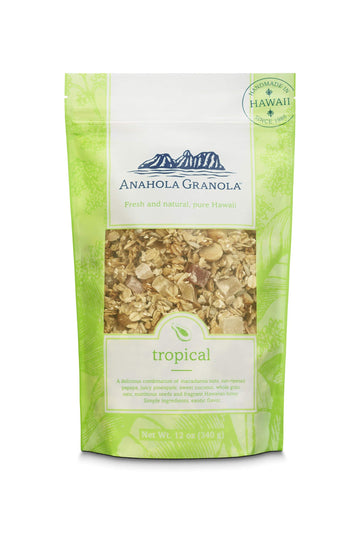 Anahola Granola Tropical 12 Oz | Snacks Variety Pack For Adults | Healthy Snacks For Kids | Healthy Snack Box | Low Calorie Snac