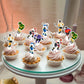 48 Pcs Hockey Cupcake Toppers Hockey Player Cupcake Topper For Ice Hockey Sports Theme Party Boys Girls Birthday Party Party Dec