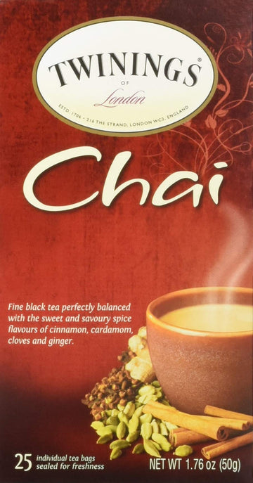 Twinings Chai, 25 Count (Pack of 6)
