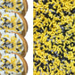 Sprinkle Deco Edible Confetti Sprinkles 6oz - BumbleBee Yellow Black White for Cake, Cookie, Cupcake, Ice Cream, Donut