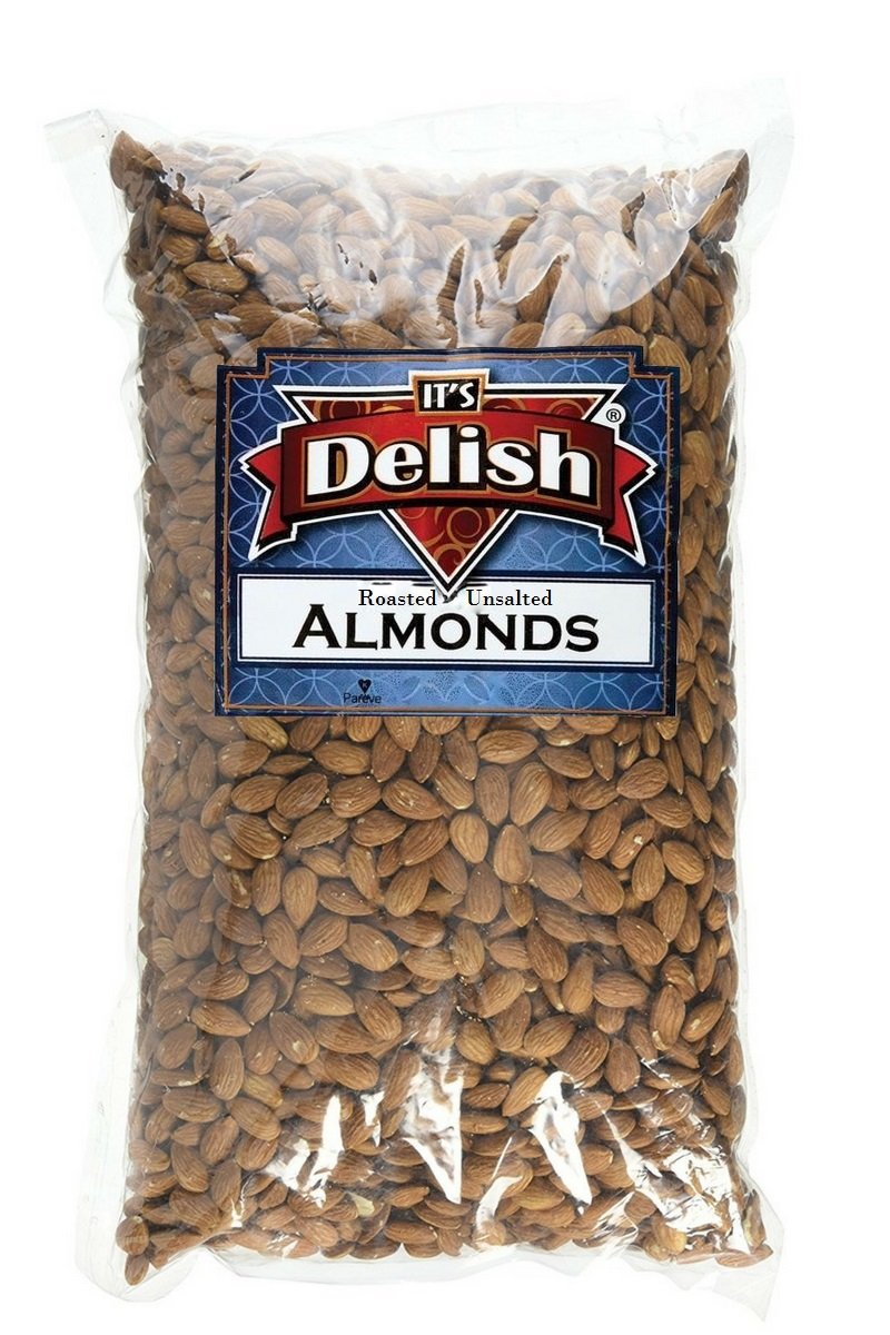 Gourmet Whole Almonds Roasted Unsalted by Its Delish Bulk (4 lbs)