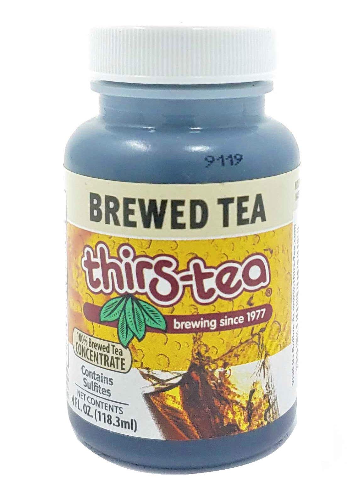 Thirs-Tea Brewed Tea - Unsweetened, Caffeine Free, 4oz Bottle, 3gal Yield
