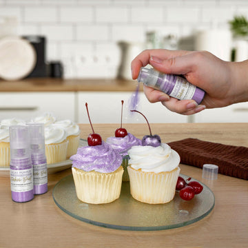 Tinker Dust - Lilac Purple (4G 1X Mini Pump) Edible Glitter For Desserts, Beverages, Cupcakes, Cake Pops And Cookies By Bakell