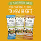 BeanVIVO Plant Based Protein Snacks - Flavors Sea Salt, Habanero BBQ & Dill Pickle with Dried Edamame, Roasted Cashew and Chickp
