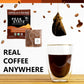 Peak State Mushroom Coffee - Medium Roast, Low Acid, Organic Whole Bean, 10 Single Serve Brew Bags, Dark Chocolate & Sweet G  Flavor