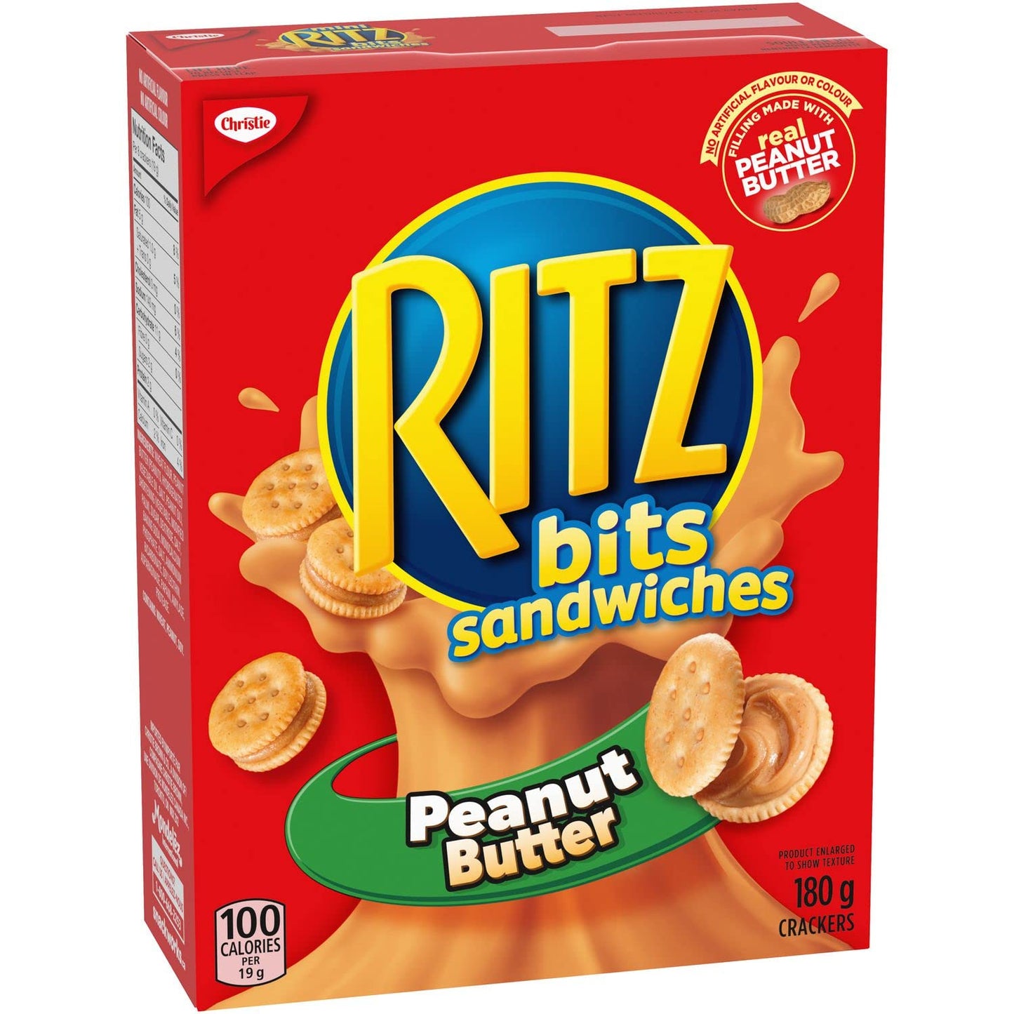 Ritz Crackers Bits Peanut Butter Sandwich Crackers, 180g/6.3oz, 2-Pack {Imported from Canada}