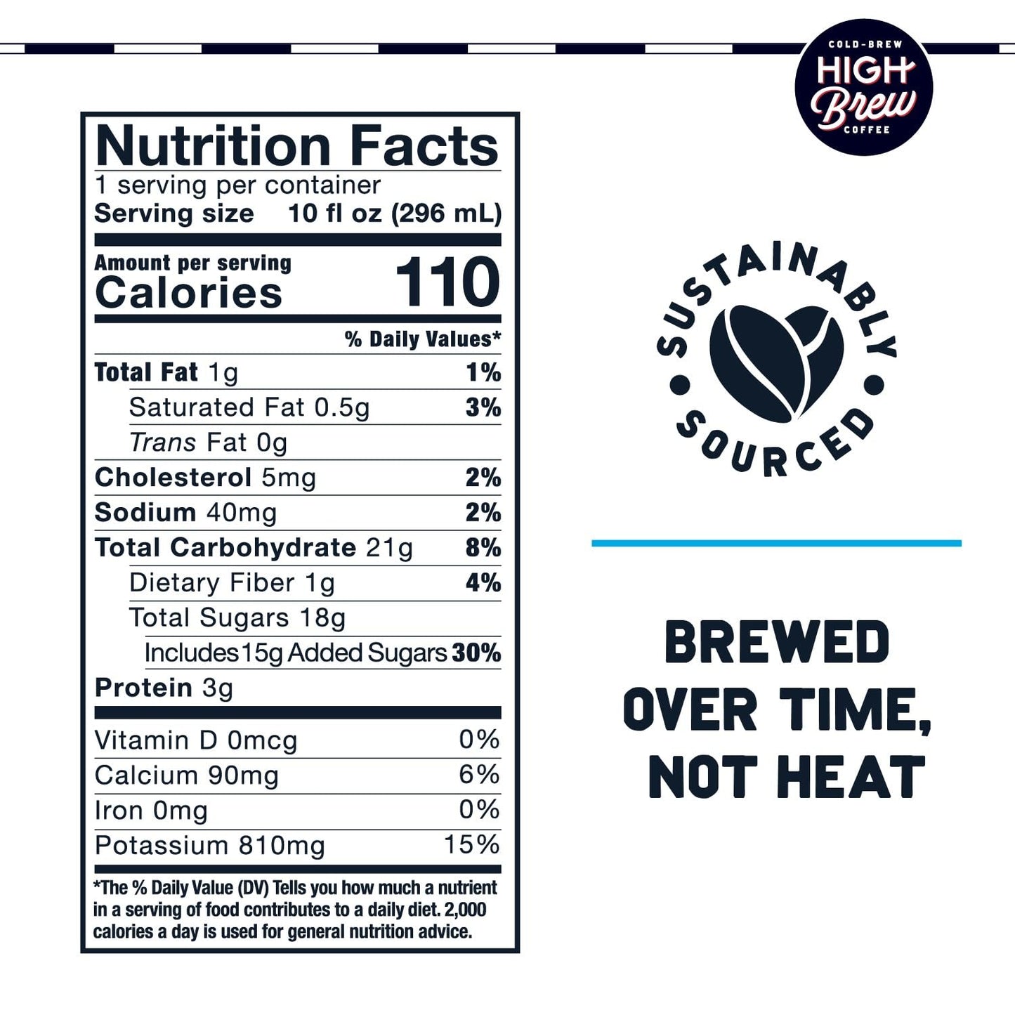 High Brew Coffee, Nitro Sweet Cream, Cold Brew Coffee, 10 Fl Oz, Ready-To-Drink (Pack Of 12)