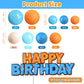 Balls Cake Toppers Blue Orange Birthday Cake Decorations For Baby Shower Birthday Cake Decorating (Blue Dog)