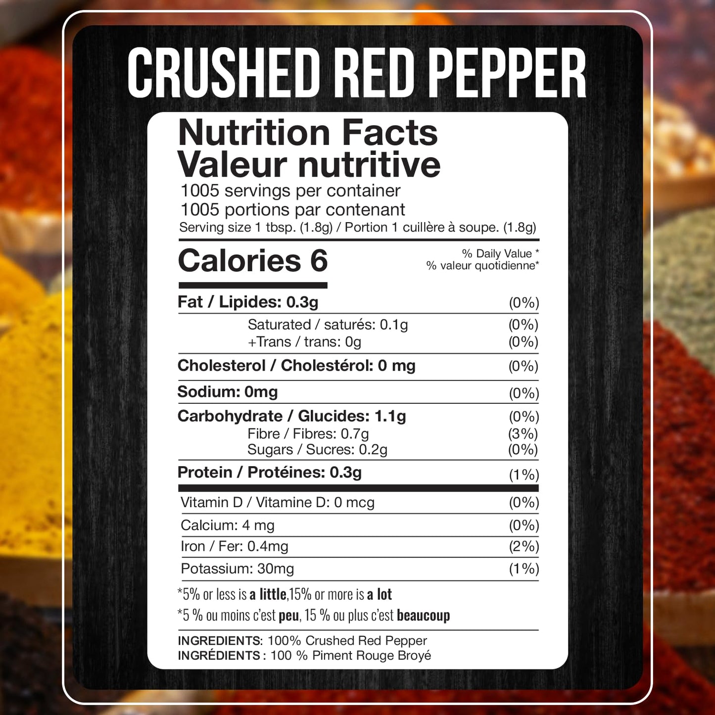 Fresh Finest Bulk 4LB Crushed Red Pepper Spices Commercial and Home Cooking - Chili Pepper Flakes  Red Peppers Spice Best for Pizza  Flatbreads  Beef  and More - 4 LB
