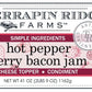 Terrapin Ridge Farms Hot Pepper Berry Bacon Jam - Sweet & Spicy Blend - 1 Quart