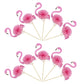 Gyufise Luau 3D Flamingo Cupcake Toppers Tropical Aloha Flamingo Cupcake Picks For Summer Hawaiian Luau Tropical Theme Baby Show