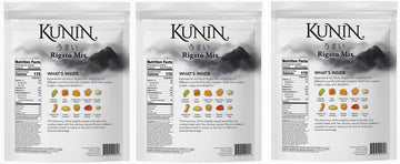 (Pack Of 3) Kunin Rigato Mix, Premium Asian Cracker Made With Thai Jasmine Rice, 20 Oz - Low Sugar, Low Fat, No Cholesterol