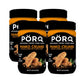 PORQ Artisanal Fried Pork Rinds, Gluten Free & Keto Friendly, 10.5-Ounce (Pack of 4)