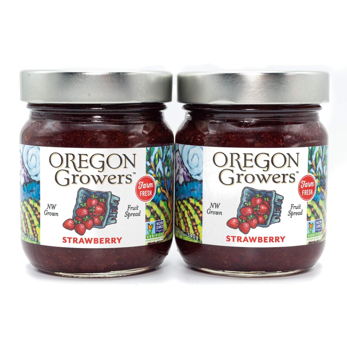 Oregon Growers Strawberry Fruit Spread - Organic Strawberry Jam, Organic Strawberries, Strawberry Jelly, Strawberry Spread, Frui