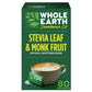 Whole Earth Stevia Leaf and Monk Fruit Sweetener, Erythritol Sugar Substitute, 80 Packets, 11.2 Ounce, Stevia & Monk Fruit