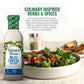 Walden Farms Bleu Cheese Dressing - Calorie-Free, Gluten-Free, Low Carb, Keto-Friendly, Sugar-Free, Rich Bleu Cheese Flavor - 6