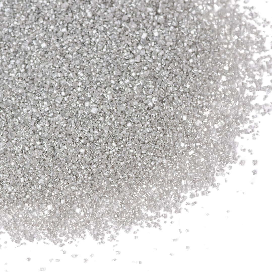 Sweets Indeed Edible Sprinkle Sugar Mix, Silver, 5 oz, Perfect for Cake Decorations, Baking, Ice Cream, Cookies, Cupcake Topper