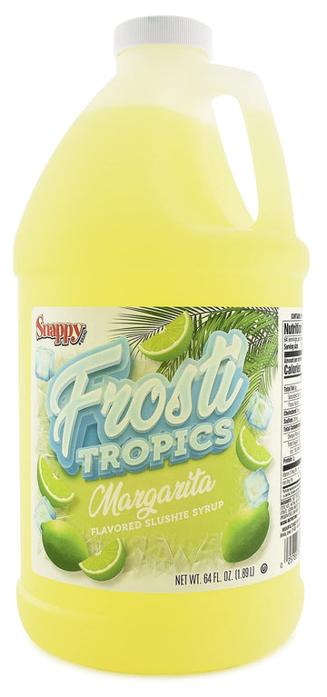 SNAPPY Margarita Slushie Mix, 64 Fl Oz (Pack of 6), Yellow, Slushie Syrups for Cocktails and Granita Drinks