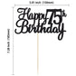 Gyufise 1Pc Happy 75Th Birthday Cake Topper Glitter 75Th Birthday Cake Pick Cheers To 75 Years Old 75 Fabulous Cake Decorations