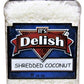 Gourmet Shredded Coconut All Natural Flakes, Raw, Unsweetened, By It'S Delish - 14 Oz Jumbo Reusable Container - Great For Smoot