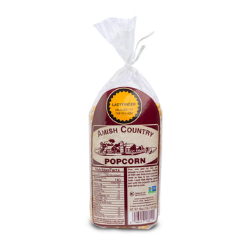 Amish Country Popcorn | 1 lb Bag | Ladyfinger Popcorn Kernels | Old Fashioned, Non-GMO and Gluten Free (Ladyfinger - 1 lb Bag)