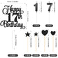 Lecferrarc 17Th Birthday Cake Decorations, 17Th Birthday Candles Cake Numeral Candles And Glitter Happy 17Th Birthday Cake Toppe
