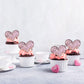 24Pcs Valentines Day Heart Cupcake Toppers Pink Valentines Day Cupcake Picks Decorations For Valentine'S Day Theme Wedding Engag