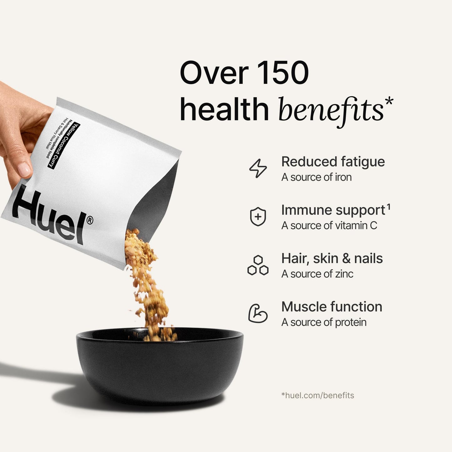 Huel Hot and Savory Meal Packs | Yellow Coconut Curry | Up to 25g Protein Plant Based Instant Meal | 27 Vitamins and Minerals |