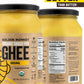 GOLDEN MONKEY Organic Ghee Butter - Grass Fed Clarified Butter for Cooking, Baking, Keto & Gut Health - Ghee Butter Organic Gras