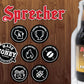 Sprecher Root malt-inspired Craft Soda – Fire Brewed with Honey, Caffeine Free, 16 Fl Oz Glass Bottles (12 Pack)