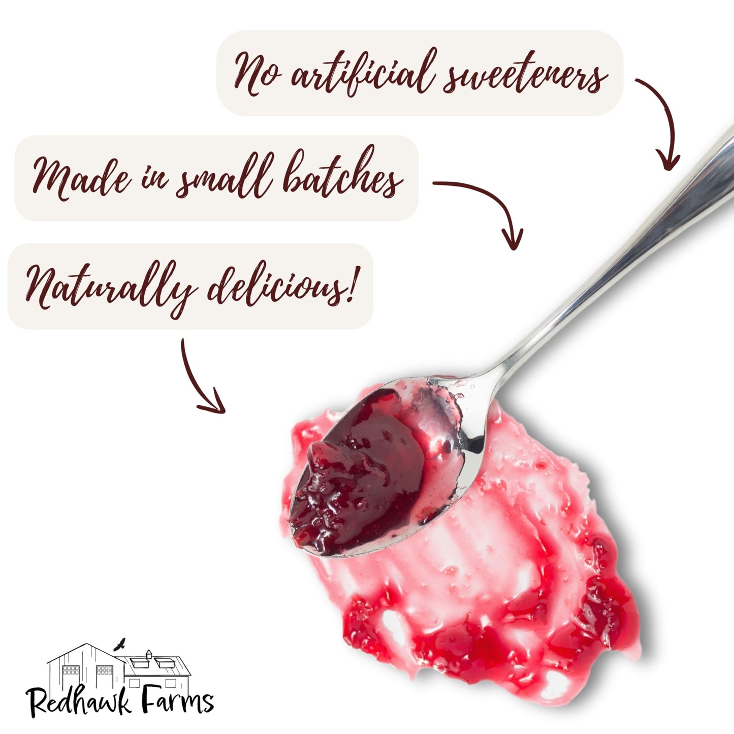 Redhawk Farms Seedless Red Raspberry Jam - All-Natural Raspberry Preserves With No Artificial Flavors Or Preservatives - Non-Gmo