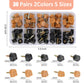 Yeham 30 Pairs Women'S High Heel Shoes Replacement Tips Pin, Round And Square Heel Repair Caps For Repairing Shoes