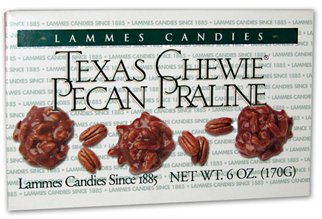 Lammes Candies Texas Chewie Pecan Praline (Pack Of 2), 6 Oz. Ea.