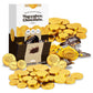 Maccabee Belgian Hanukkah Chocolate Gelt Coins Kosher Nut-Free Dairy Bright Gold (2 Boxes, Each Box Contains 24 Mesh Sacks)