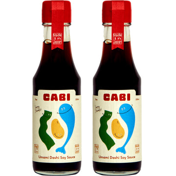 Umami Dashi Soy Sauce (2 Pack) - Low Sodium  Non-Gmo Savory Japanese Soy Sauce - Barrel Aged Authentic Japanese Koji Fermented Food Sauce - Versatile Broth Based All Purpose Sauce Bottle Pack