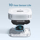 Aegislink Smoke And Carbon Monoxide Detector 10-Year Lifespan With Replaceable Battery, Photoelectric Fire Alarm And Electrochem