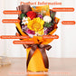 Jtoder Forever Flowers For Delivery Prime, Preserved Long Lasting Orange Sunflower Bouquet For Mom Wife Girlfriend On Mothers Da
