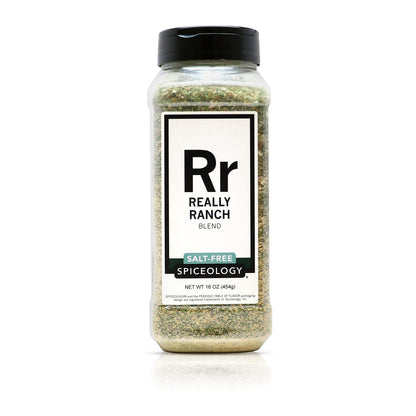 Spiceology - Really Ranch Salt Free Seasoning - Use On: Ranch Dip, Roasted Veggies or Chicken - 16 oz