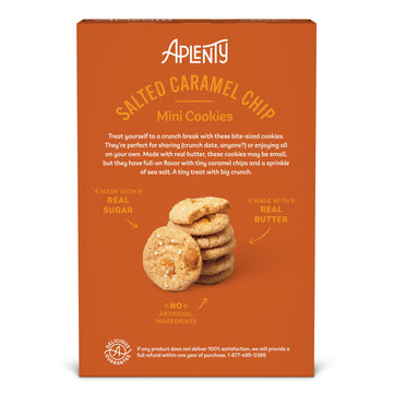 Aplenty, Salted Caramel Chip Mini Cookies, 8 Oz