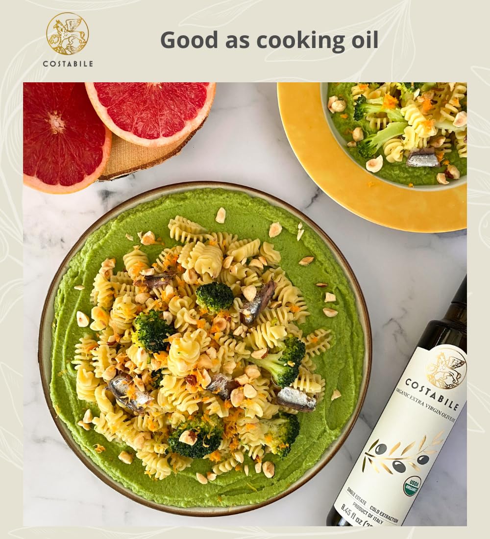 Extra Virgin Olive Oil Cold Pressed Organic. High polyphenol olive oil from Puglia Italy. Fresh harvest from a single estate - C