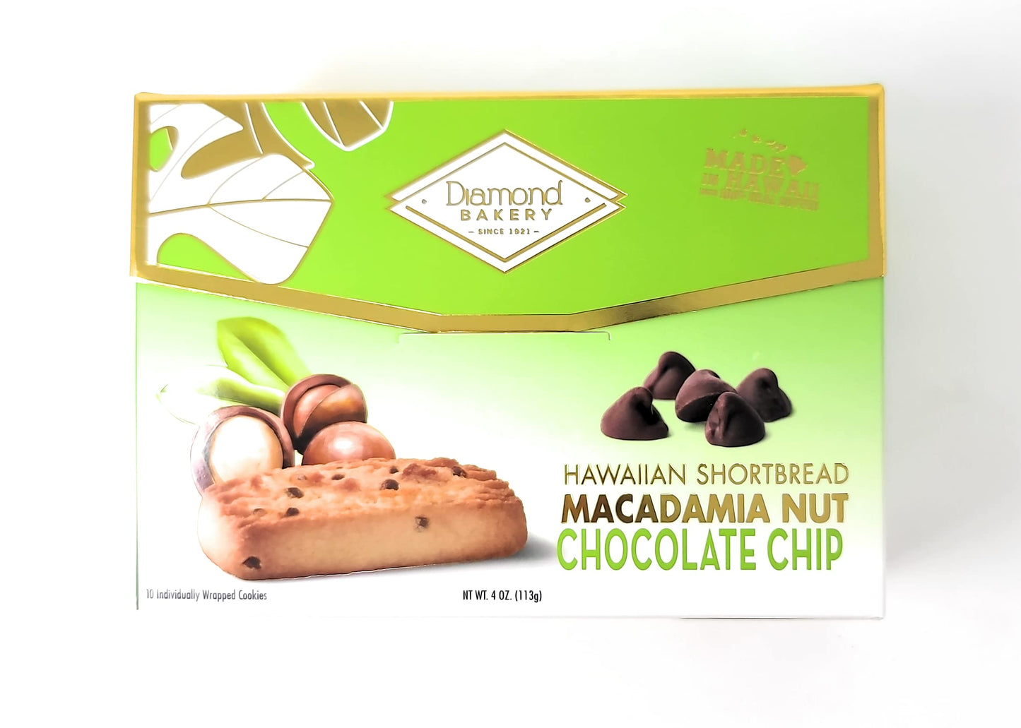 Diamond Bakery - Macadamia Nut Hawaiian Shortbread Cookies 4 Oz (Chocolate Chip)