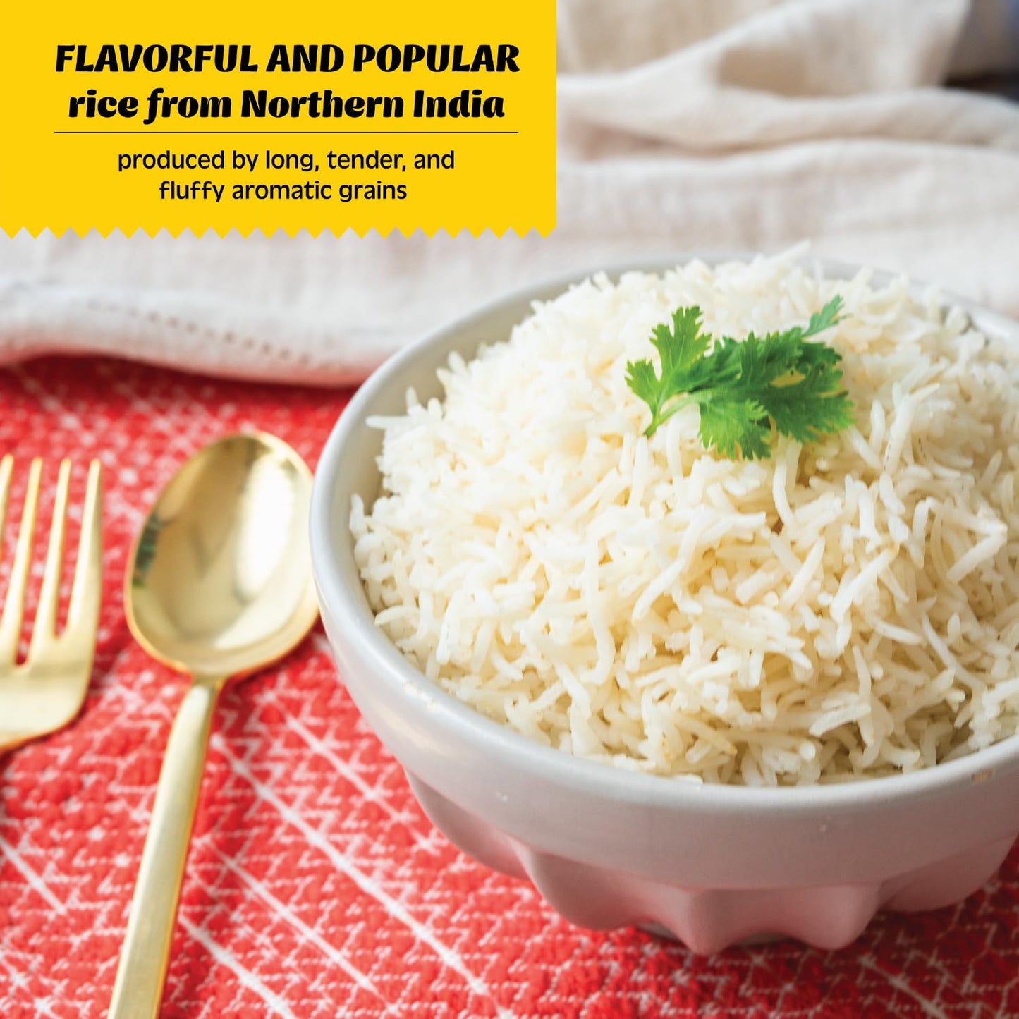 Khazana Basmati Rice - Authentic Ultra Long Grain, Non-GMO, Gluten Free, 10 lb Bag, Aromatic, White