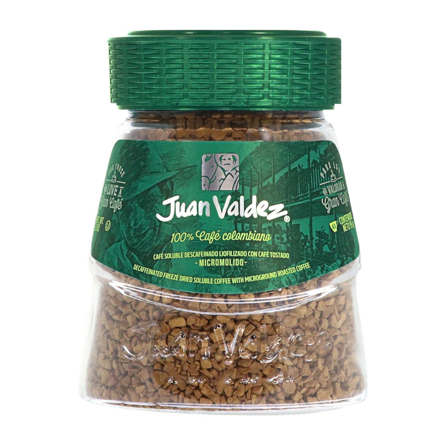 Juan Valdez Decaffeinated Freeze Dried Coffee - Premium Colombian Coffee, 3.5 OZ (Pack of 2)