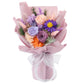 Jtoder Forever Flowers For Delivery Prime, Preserved Long Lasting Purple Rose Flower Bouquet For Mom Wife Girlfriend On Mothers