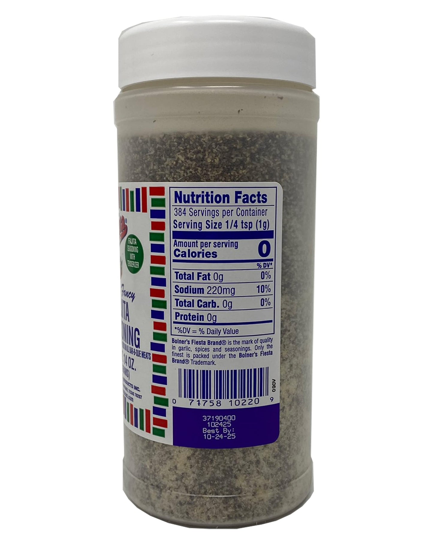 Bolner'S Fiesta Extra Fancy Fajita Seasoning 14 Oz Plastic Jar (Pack Of 1)