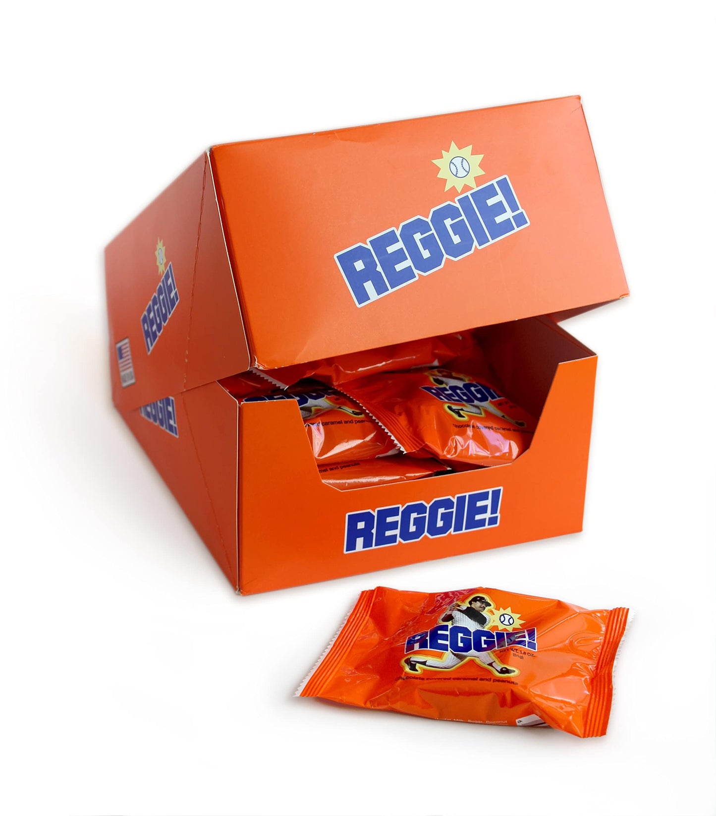 Generic The REGGIE! Bar Milk Chocolate Covered Caramel & Peanuts 24 Pack Brown