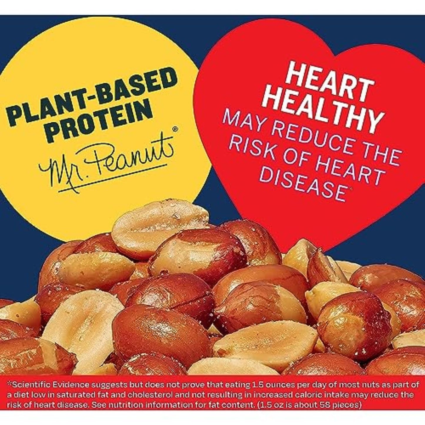 PLANTERS Redskin Spanish Peanuts, Roasted Salted, 12.5 oz Jars, Pack of 6