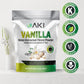 Aki Vanilla Extract Powder From Authentic Beans For Delicious Flavoring, Cooking, Baking, Drinks, Tea, Coffee, Smoothies, Cocktails - Sugar-Free &  -Free (454G/1Lb)